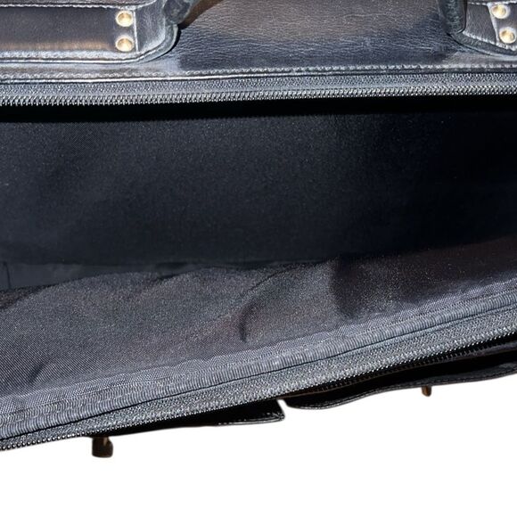 Coach Vintage Unisex Black Leather Briefcase Bag #0532 - Picture 8 of 16